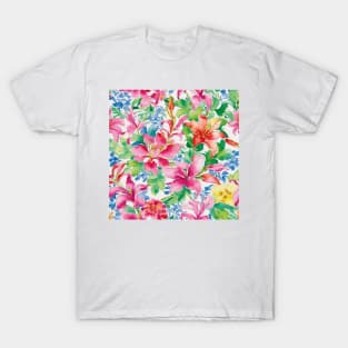 Lillies chinoiserie pattern T-Shirt